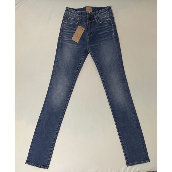 NWT Sundance Catalog Driftwood “AUDREY HIGH RISE” Straight Leg‎ Jeans 24X33 $98 - Picture 1 of 6